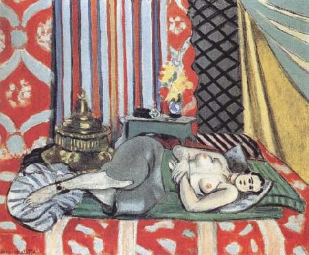 Henri Matisse Odalisque with Grey Culottes (mk35) oil painting image